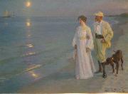 Peder Severin Kroyer Artist and his wife Spain oil painting artist